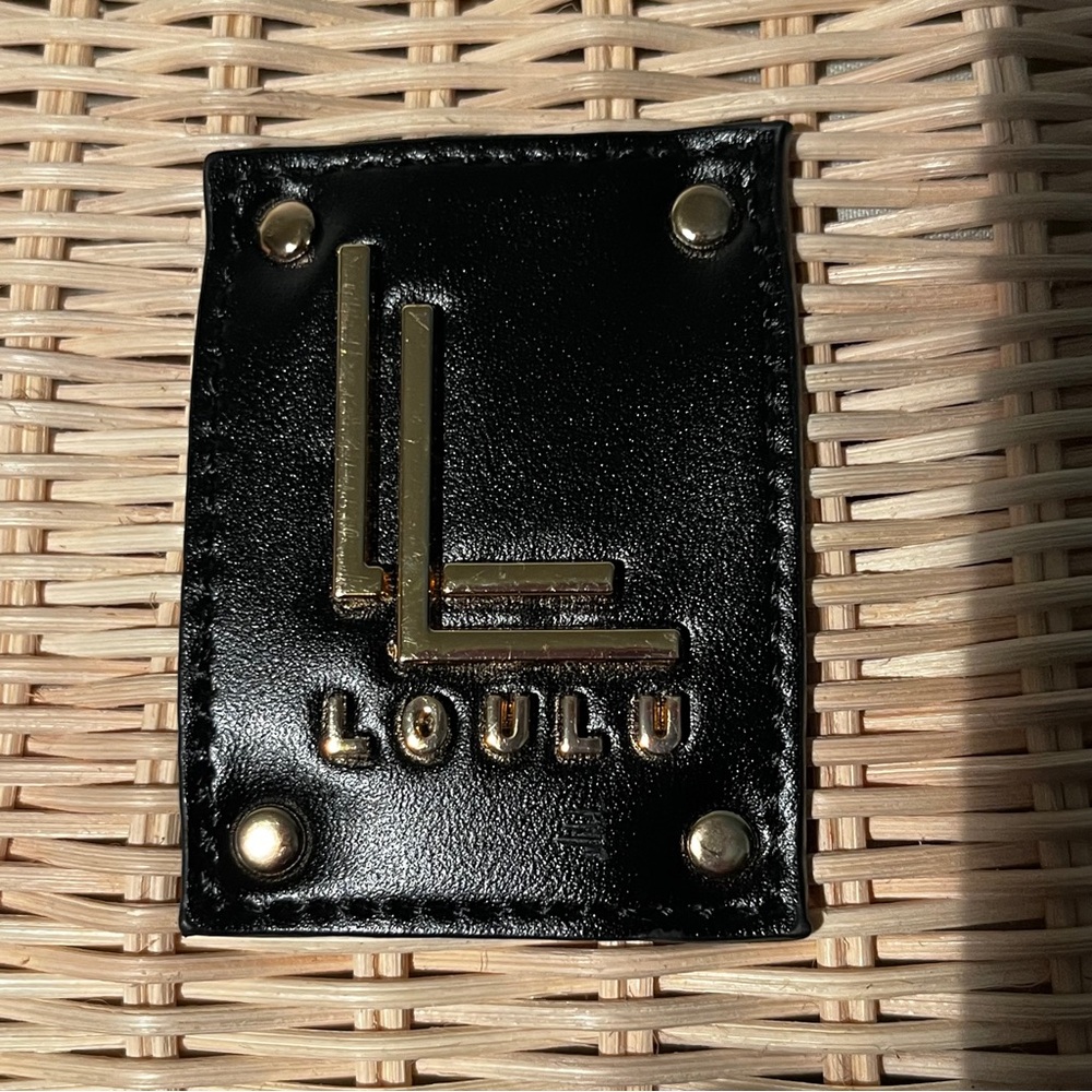Loulu  Black and Tan Woven Satchel/Crossbody NWOT - Picture 5 of 7